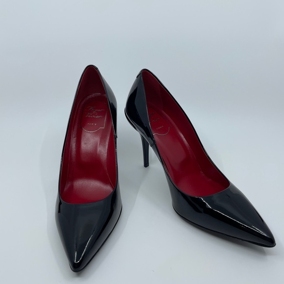 Roger Vivier Black and Red Stiletto Heels - Picture 3 of 6